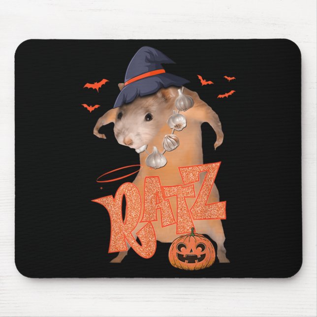 Ratz Funny Rosa Mouse Råtta Manar Women Halloween  Musmatta (Framsidan)