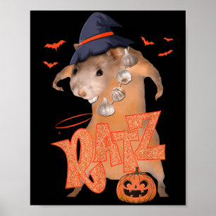 Ratz Funny Rosa Mouse Råtta Manar Women Halloween Poster