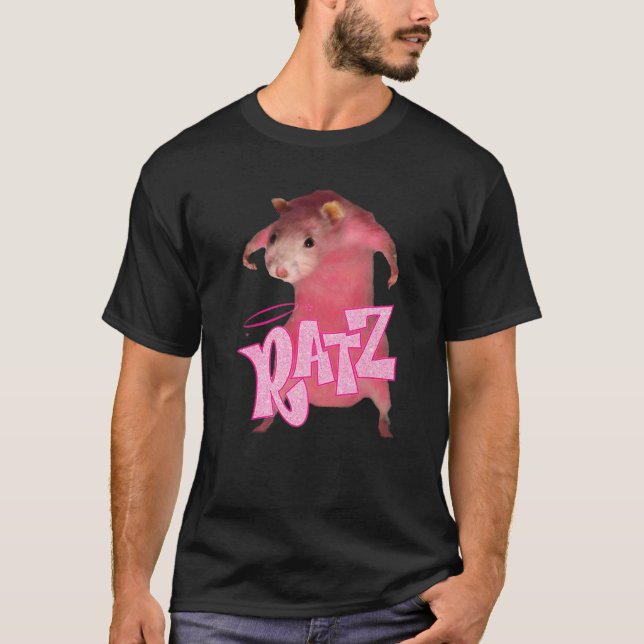 Ratz Rosa Long Meme Funny Mouse Costume Ugly Chris T Shirt (Framsida)