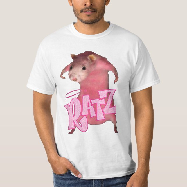 Ratz Rosa Meme roligt T Shirt (Framsida)