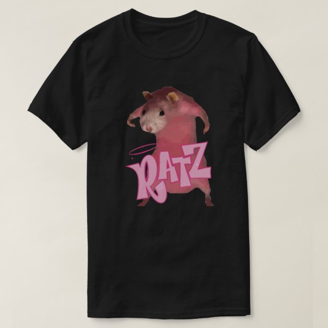 Ratz Rosa Meme T Shirt (Design framsida)