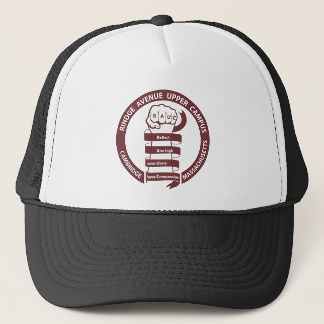 RAUC hat with maroon logo Keps (Framsida)