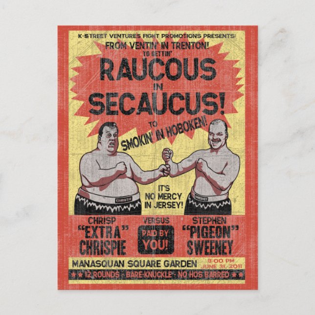 Raucus i Secaucus Vykort (Framsida)