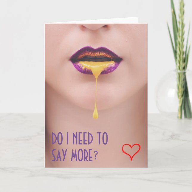 Raunchy Card för Boykompis eller Girlkompis Kort (Framsida)