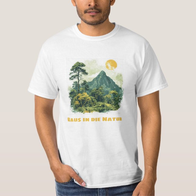 Raus in die Natur T Shirt (Framsida)