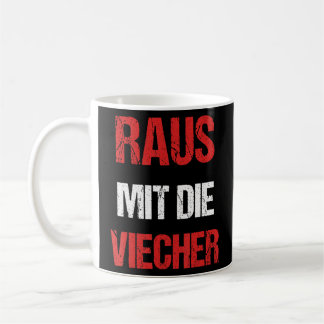 Raus Mit Die Viecher Say Knight Parody Meme Kaffemugg