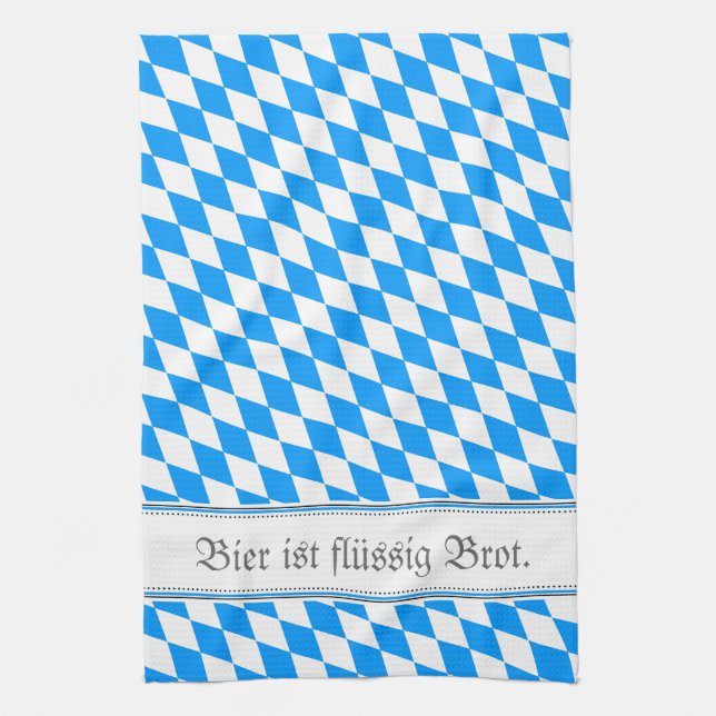 Rautat Bayern / Bayerskt rent Kökshandduk (Vertikal)