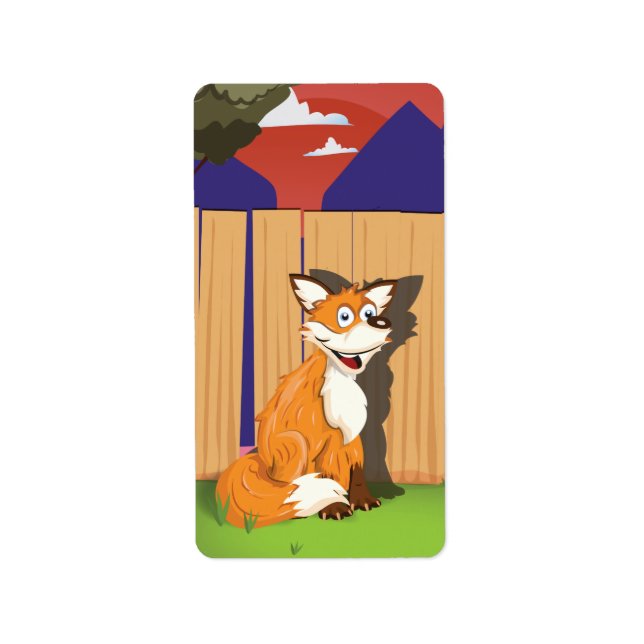 räv adressetikett (Framsidan)