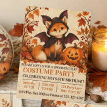 Räv Bat Kostym Halloween Födelsedagsfest