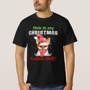 Räv Det här är min jul pyjamas skjorta T-Shirt Räv