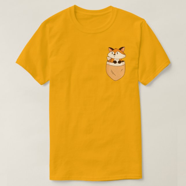 Räv Fickdesign T Shirt (Design framsida)