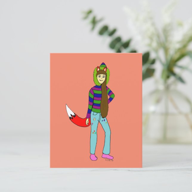 räv flicka (Stående Fram)