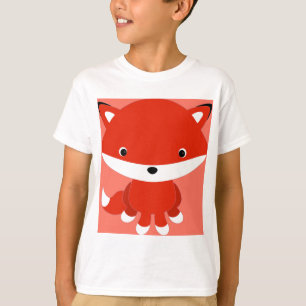 Räv för gullig tecknad för skjorta för ungar T Shirt