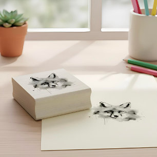 Räv Gummistempel Stämpel