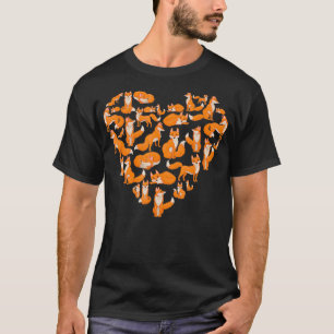 räv hjärta älskare Rävar älskar presenter för flic T Shirt