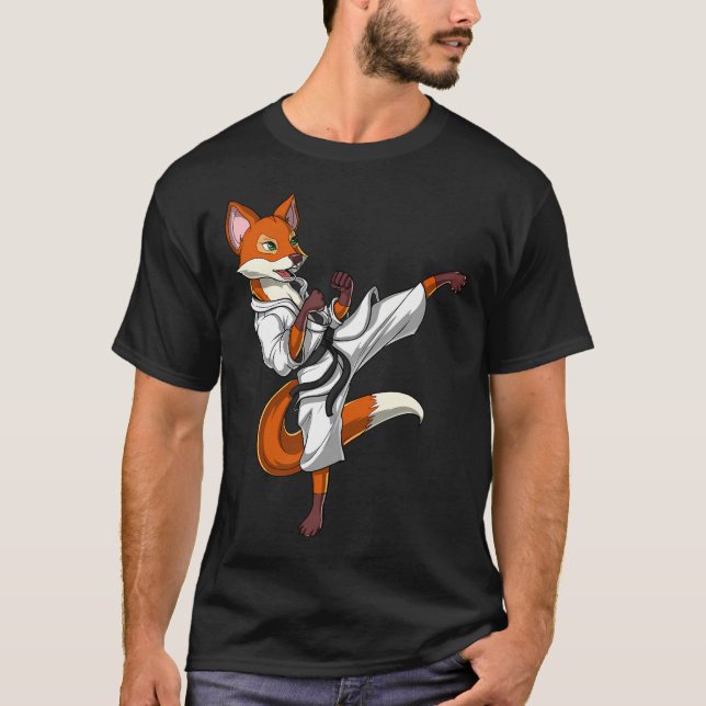 Räv Karate T Shirt (Framsida)