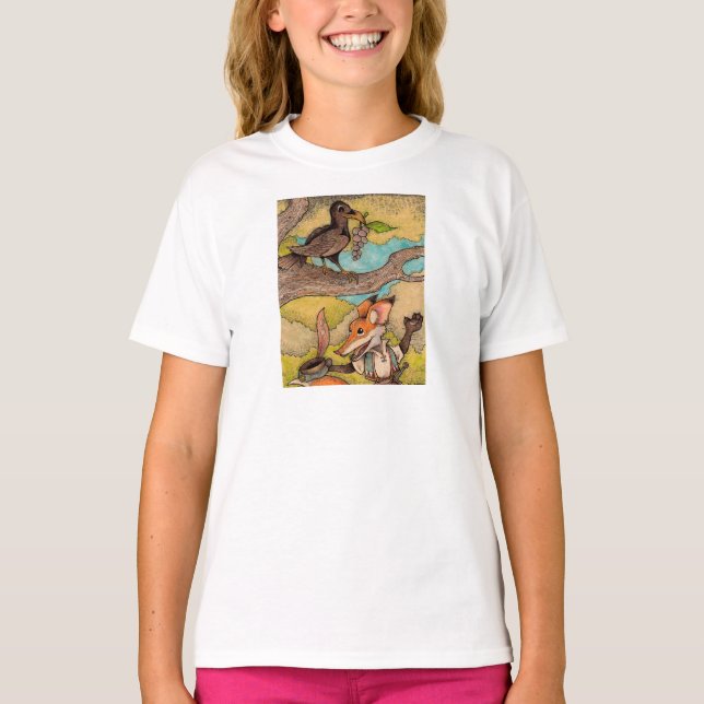 Räv & kråka tee (Framsida)