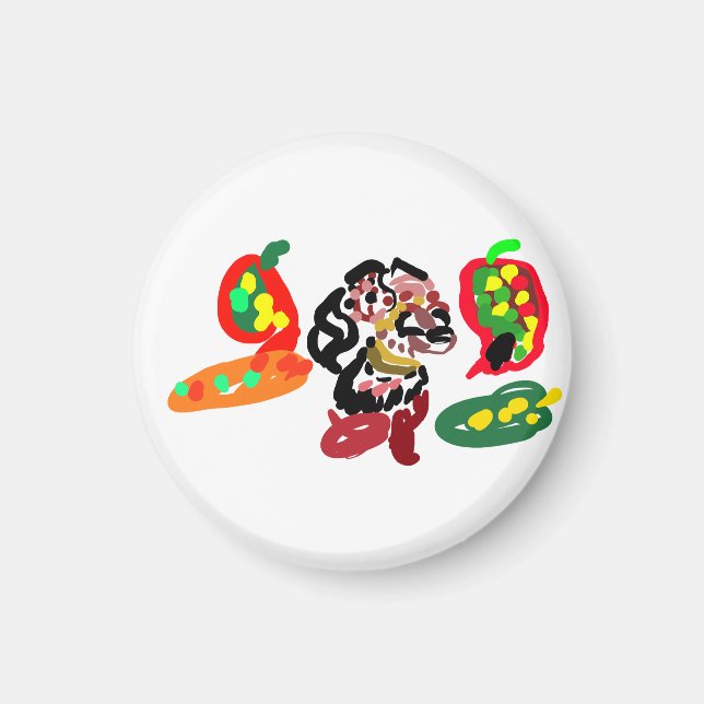 Räv markerar höst  magnet (Framsidan)