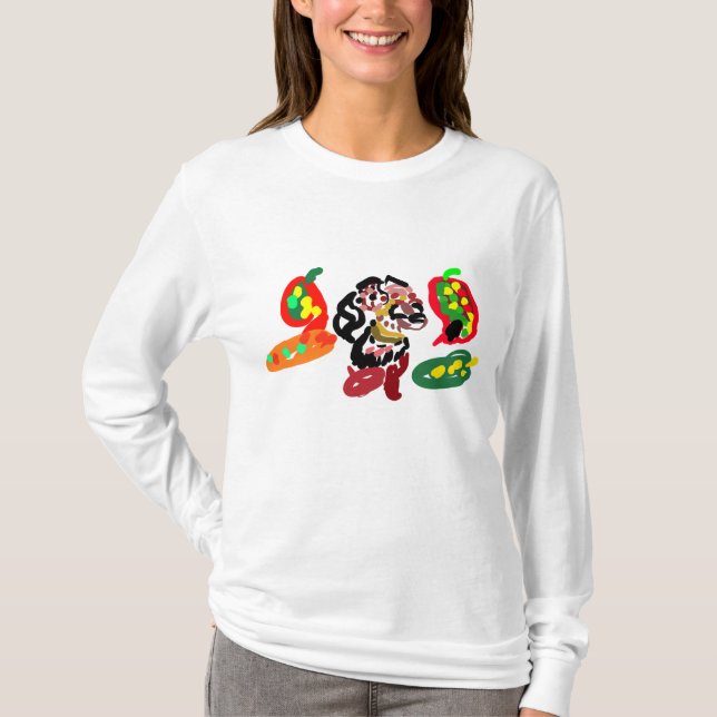 Räv markerar höst  t shirt (Framsida)