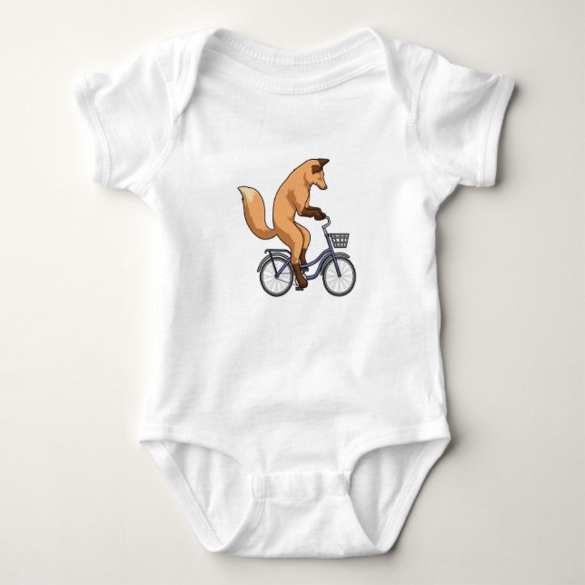 Räv med cykel t shirt (Framsida)