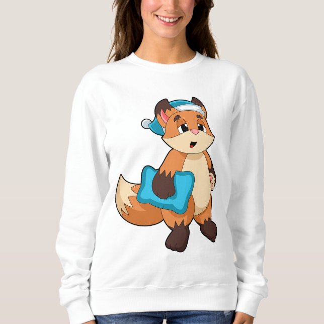 Räv med nattmössa t shirt (Framsida)