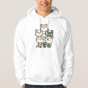 Räv med protesben och hjort som lagar mat tillsamm hoodie