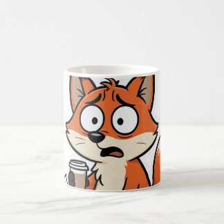 Räv Meme Tecknad Rolig Kaffemugg