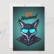 Räv Nomad Cyberpunk Mecha Spel Inbjudan