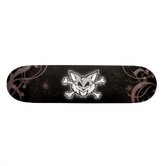räv och crossbones old school skateboard bräda 18 cm