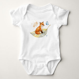 Räv och en fjäril t shirt