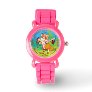 räv och fjäril armbandsur