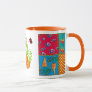 räv och fjäril mugg