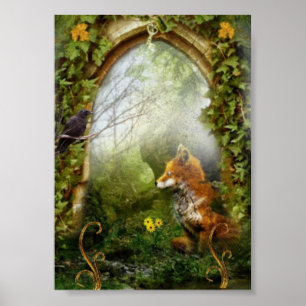 Räv och kråka poster