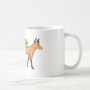 Räv- och sköldpaddamugg kaffemugg