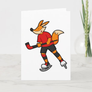 Räv på Ishockey med Ishockeyklubba Kort