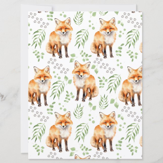 Räv Scrapbookpapper (Framsida)