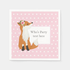 räv, skog, söt pappersservett