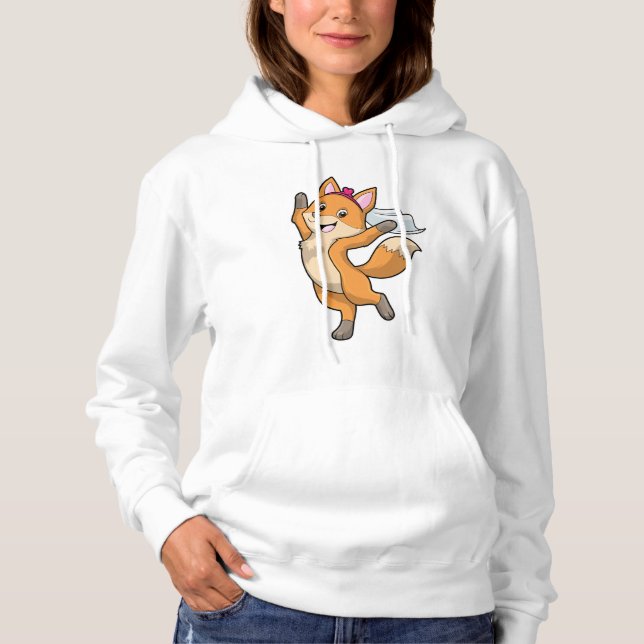 Räv som brud med slöja & hjärta t shirt (Framsida)