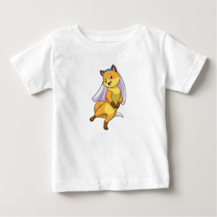 Räv som brud med slöja t shirt
