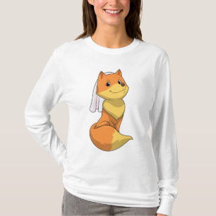 Räv som brud med slöja t shirt