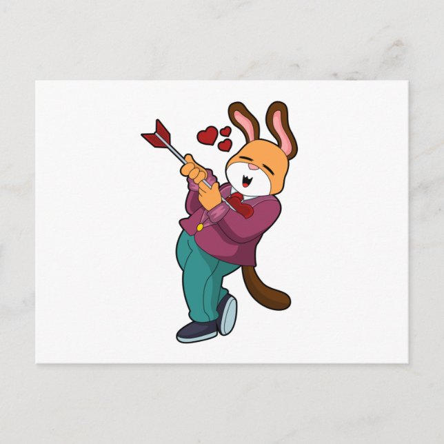 Räv som brudgum med kostym vykort (Framsida)