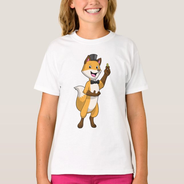 Räv som brudgumme med vigselring t shirt (Framsida)