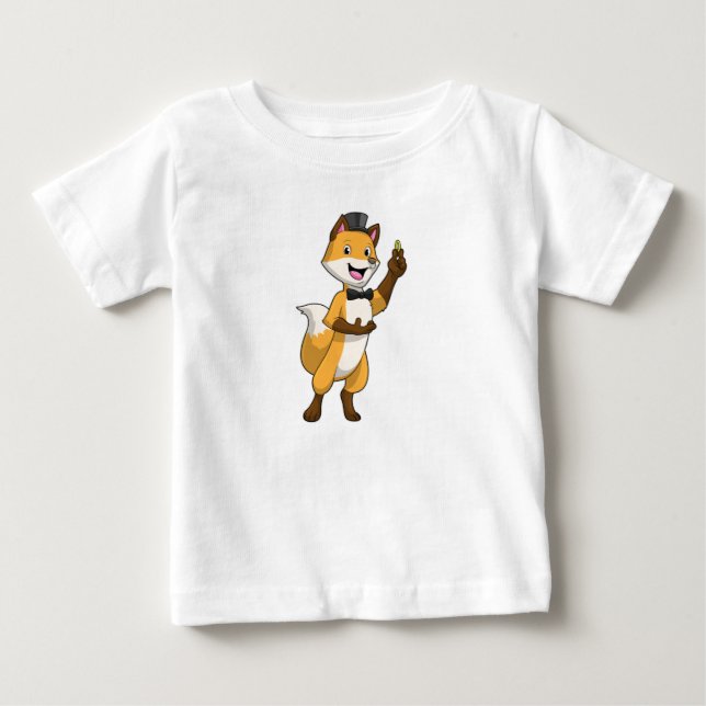 Räv som brudgumme med vigselring t shirt (Framsida)