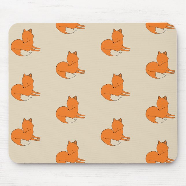 Räv som drar Mousepad Musmatta (Framsidan)