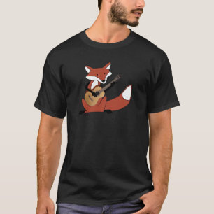 Räv som leker gitarren tee