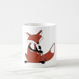 Räv som leker Oboen Kaffemugg