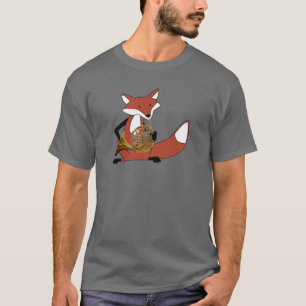 Räv som leker valthornet t shirt