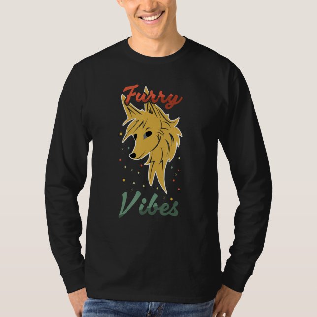 Räv Stolt Luffiga Svans Öra Luffiga Vibrationer Lu T Shirt (Framsida)