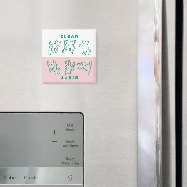 Räv Terrier Ren Smutsig Diskmaskin Magnet (In Situ (Fridge))