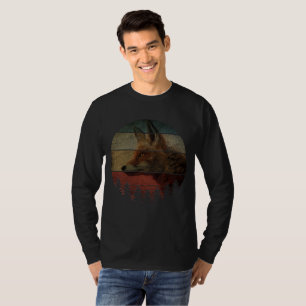 RÄV VINTAGE MÅLNING STIL T SHIRT